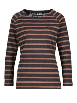 Longsleeve "Vicky" In Braun 11 Longsleeve "Vicky" In Braun -Modebe Kleidungs Geschäft alife and kickin longsleeve vicky in braun 5