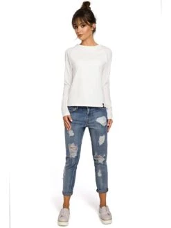 Longsleeve In Creme 6 Longsleeve In Creme -Modebe Kleidungs Geschäft be wear longsleeve in creme 2