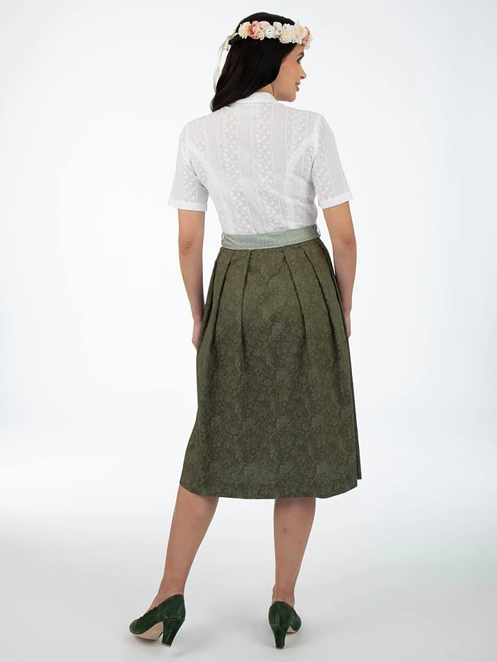 Trachtenkleid In Oliv 2 Trachtenkleid In Oliv – Bild 2