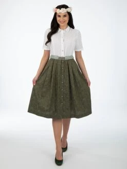 Trachtenkleid In Oliv