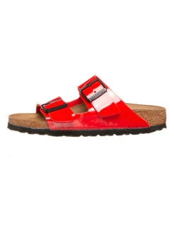 Birkenstock Pantoletten "Arizona" In Rot - Weite S