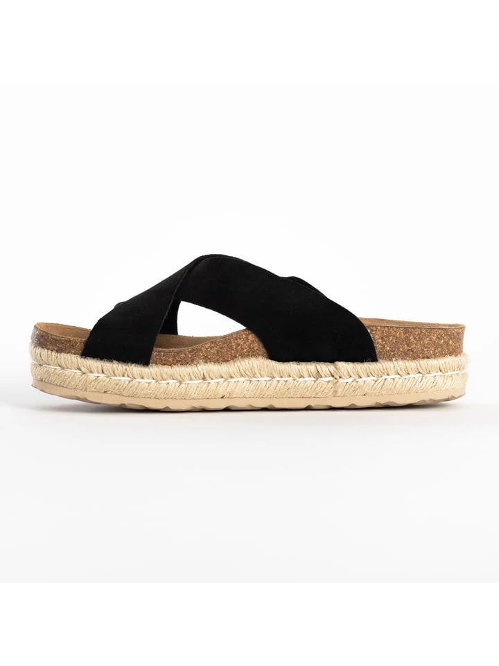 Pantoletten "Beta" In Schwarz 2 Pantoletten "Beta" In Schwarz – Bild 2