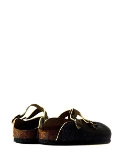 Clogs In Beige/ Dunkelblau -Modebe Kleidungs Geschäft calceo clogs in beige dunkelblau 4