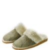 Hausschuhe In Dunkelbeige/ Bunt