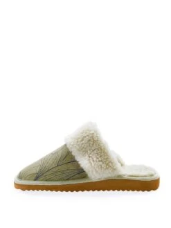 Hausschuhe In Dunkelbeige/ Bunt -Modebe Kleidungs Geschäft calceo hausschuhe in dunkelbeige bunt 3