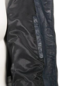 Lederjacke "Mican" In Dunkelblau -Modebe Kleidungs Geschäft caminari lederjacke mican in dunkelblau 2