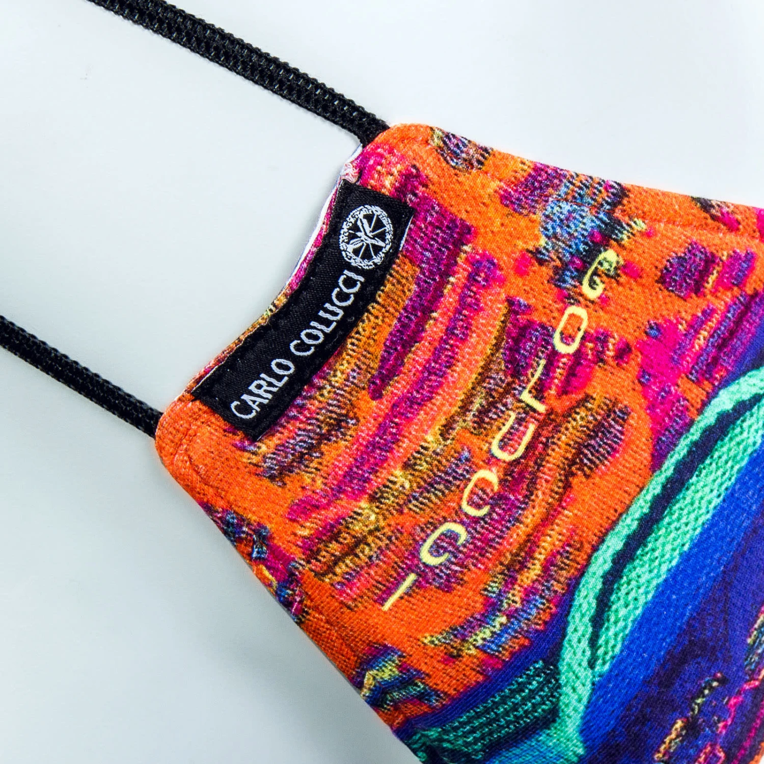 CARLO COLUCCI Alltagsmaske - Community Mask - Blue / Orange 2 CARLO COLUCCI Alltagsmaske - Community Mask - Blue / Orange – Bild 2