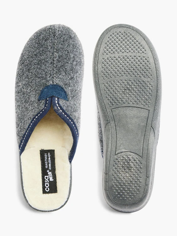 Hausschuh Grau 3 Hausschuh Grau – Bild 3