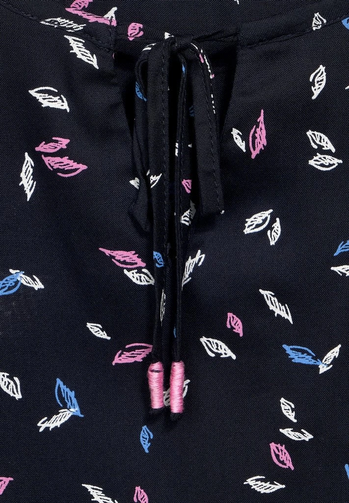 Cecil Bluse Mit Minimalprint In Blau 2 Cecil Bluse Mit Minimalprint In Blau – Bild 2