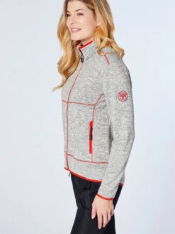 Chiemsee Fleecejacke "Lohja" In Grau -Modebe Kleidungs Geschäft chiemsee fleecejacke lohja in grau 3