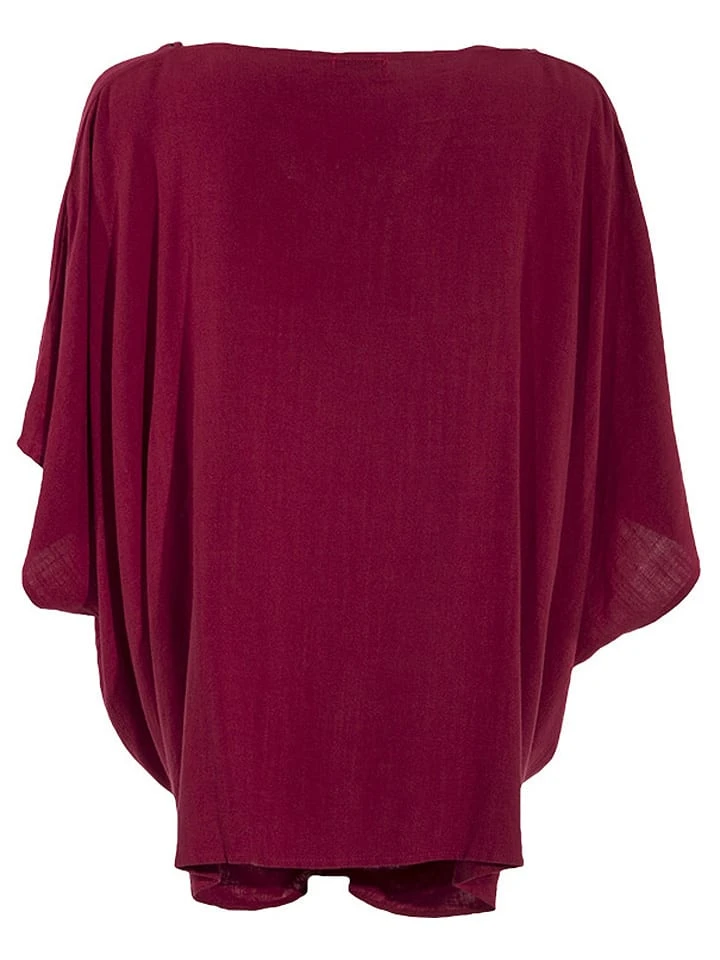 Poncho In Bordeaux 2 Poncho In Bordeaux – Bild 2