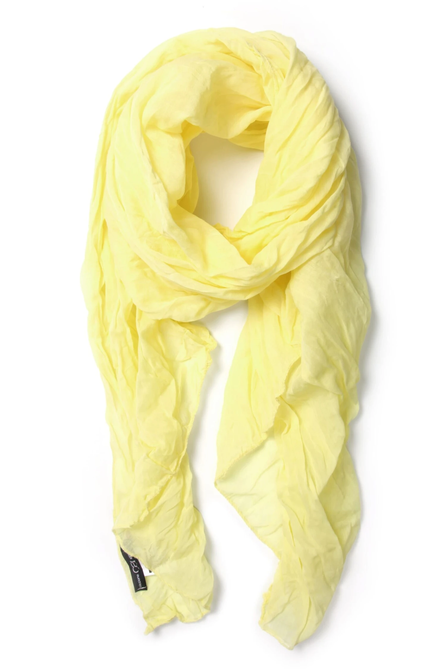 Italienischer Schal " Uni " In Gelb 1 Italienischer Schal " Uni " In Gelb