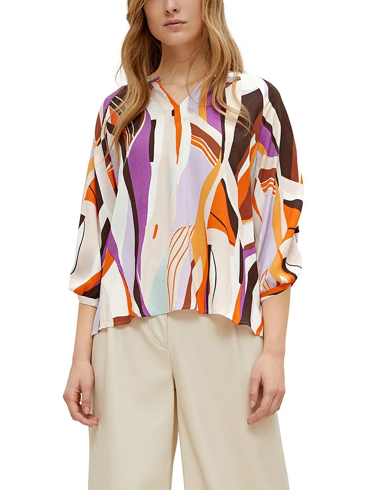 Comma Bluse In Bunt 2 Comma Bluse In Bunt – Bild 2