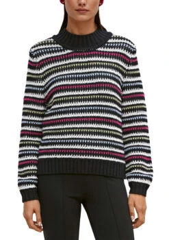 Comma Strickpullover Schwarz 6 Comma Strickpullover Schwarz -Modebe Kleidungs Geschäft comma strickpullover schwarz 2