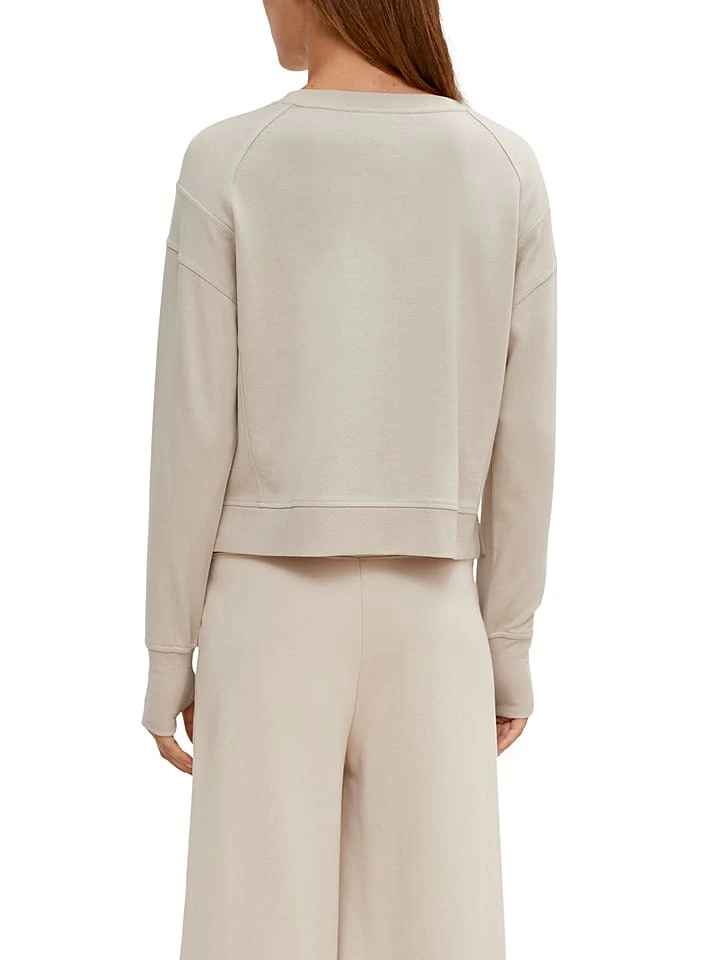 Comma Sweatshirt In Creme 2 Comma Sweatshirt In Creme – Bild 2