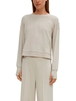 Comma Sweatshirt In Creme 6 Comma Sweatshirt In Creme -Modebe Kleidungs Geschäft comma sweatshirt in creme 2