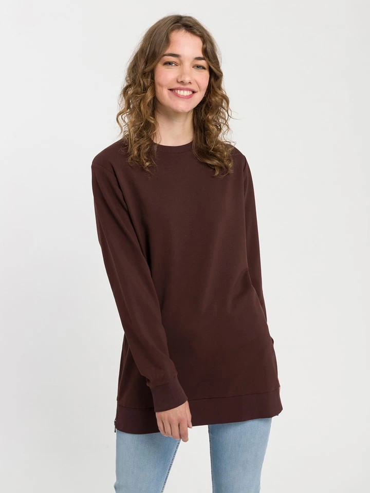 Sweatshirt In Dunkelbraun 2 Sweatshirt In Dunkelbraun – Bild 2