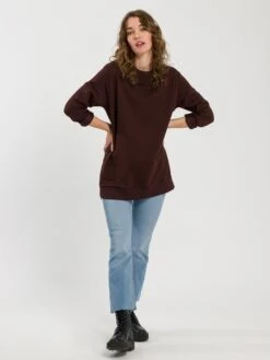 Sweatshirt In Dunkelbraun 8 Sweatshirt In Dunkelbraun -Modebe Kleidungs Geschäft cross jeans sweatshirt in dunkelbraun 2