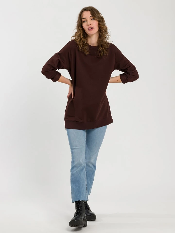 Sweatshirt In Dunkelbraun 3 Sweatshirt In Dunkelbraun – Bild 3