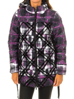 Desigual Übergangsmantel In Schwarz/ Lila