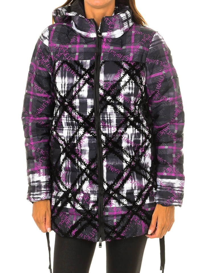 Desigual Übergangsmantel In Schwarz/ Lila 1 Desigual Übergangsmantel In Schwarz/ Lila