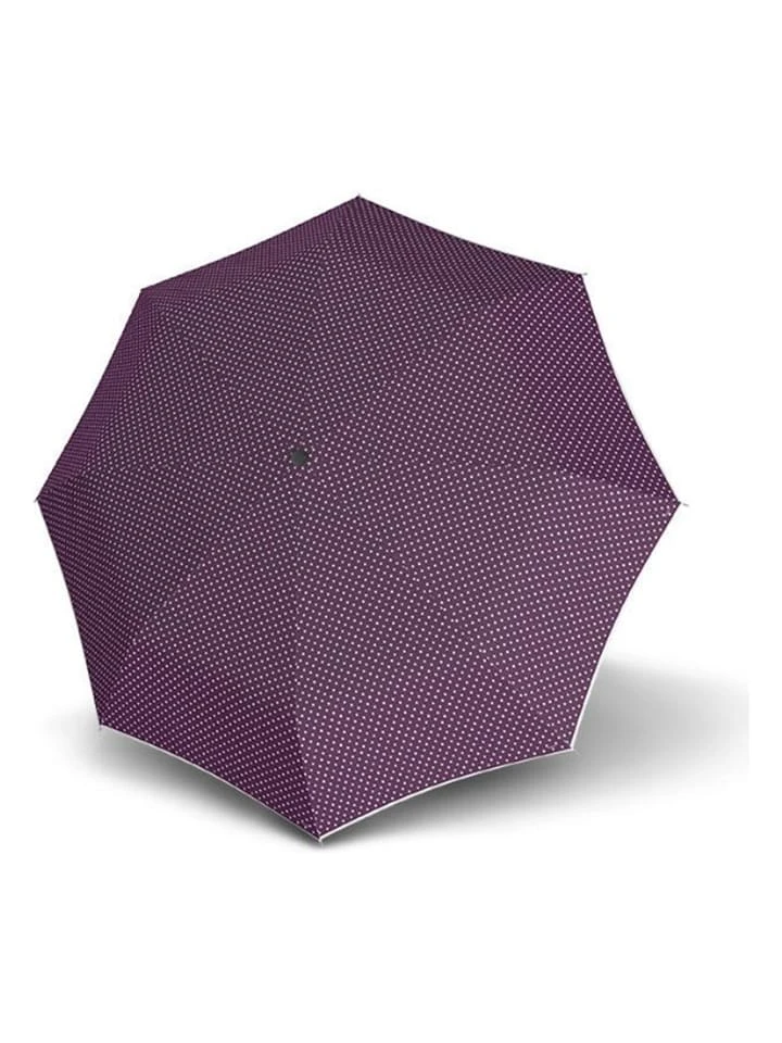 Doppler Taschenschirm In Lila/ Weiß - Ø 98 Cm 1 Doppler Taschenschirm In Lila/ Weiß - Ø 98 Cm