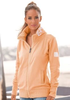 Elbsand Sweatjacke In Pfirsich -Modebe Kleidungs Geschäft elbsand sweatjacke in pfirsich 2