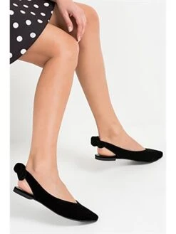 Fox Sling-Ballerinas In Schwarz -Modebe Kleidungs Geschäft fox sling ballerinas in schwarz 3