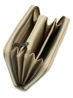 Leder-Geldbörse "Triangle Midi" In Beige - (B)13 X (H)10 X (T)3 Cm 5 Leder-Geldbörse "Triangle Midi" In Beige - (B)13 X (H)10 X (T)3 Cm -Modebe Kleidungs Geschäft freds bruder leder geldborse triangle midi in beige b 13 x h 10 x t 3 cm 2