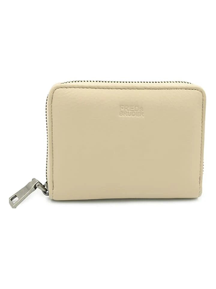 Leder-Geldbörse "Triangle Midi" In Beige - (B)13 X (H)10 X (T)3 Cm 1 Leder-Geldbörse "Triangle Midi" In Beige - (B)13 X (H)10 X (T)3 Cm