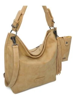 Schultertasche "Fritzi 01" In Senf - (B)34 X (H)28 X (T)12 Cm -Modebe Kleidungs Geschäft fritzi aus preussen schultertasche fritzi 01 in senf b 34 x h 28 x t 12 cm 2
