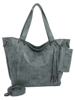 Shopper "Fritzi 02" In Blaugrau - (B)54 X (H)33,5 X (T)12,5 Cm