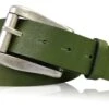 Ledergürtel In Khaki