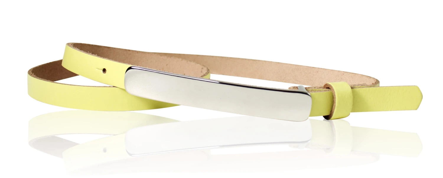 Ledergürtel In Lemon 1 Ledergürtel In Lemon