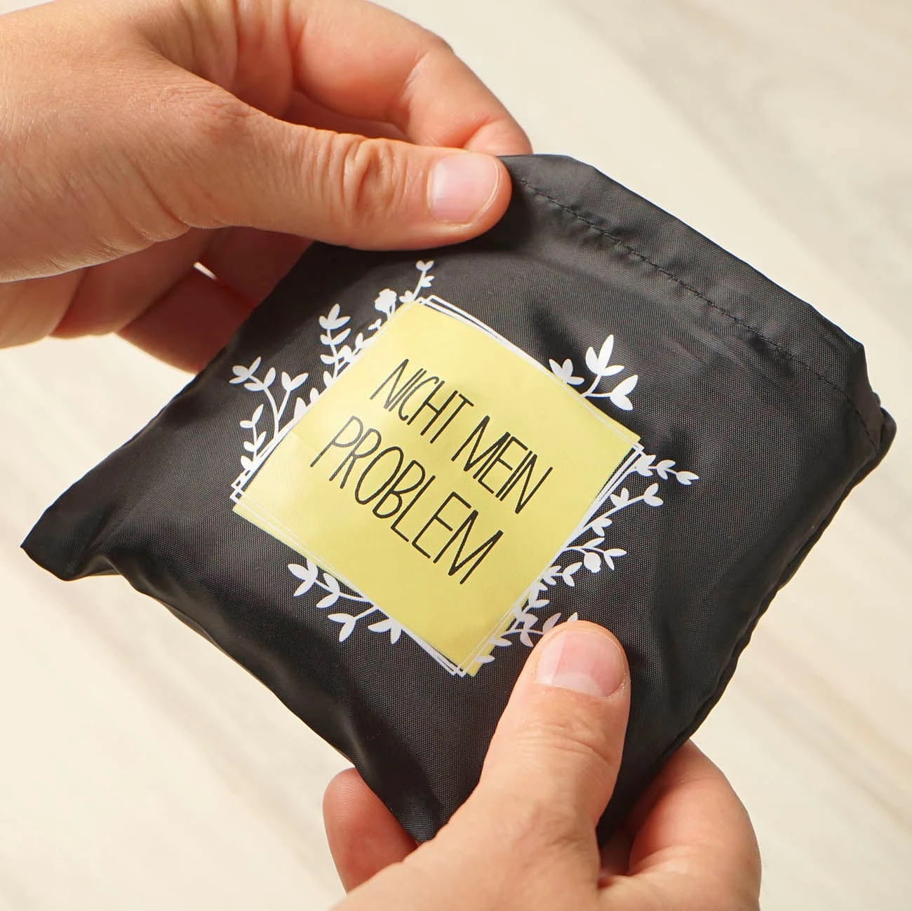 Tasche Nicht Mein Problem In Schwarz - 40 X 40 Cm 4 Tasche Nicht Mein Problem In Schwarz - 40 X 40 Cm – Bild 4