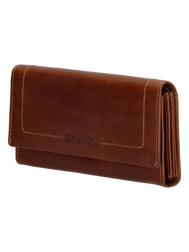 Leder-Geldbörse "Victoria" In Camel - (B)18 X (H)10 X (T)3,5 Cm 2 Leder-Geldbörse "Victoria" In Camel - (B)18 X (H)10 X (T)3,5 Cm – Bild 2