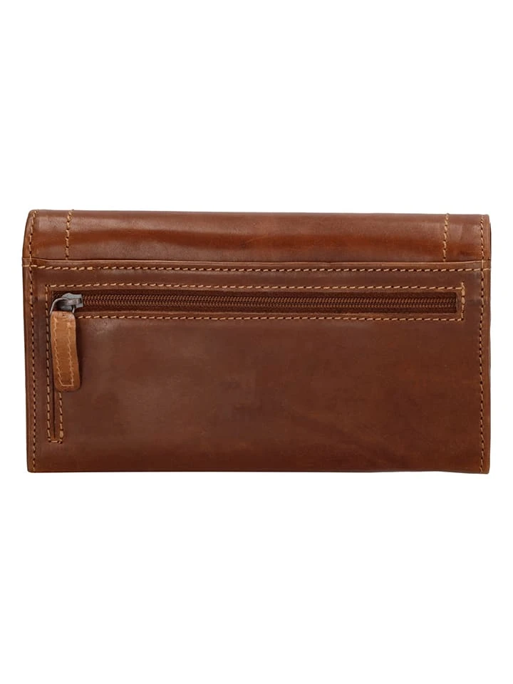 Leder-Geldbörse "Victoria" In Camel - (B)18 X (H)10 X (T)3,5 Cm 3 Leder-Geldbörse "Victoria" In Camel - (B)18 X (H)10 X (T)3,5 Cm – Bild 3