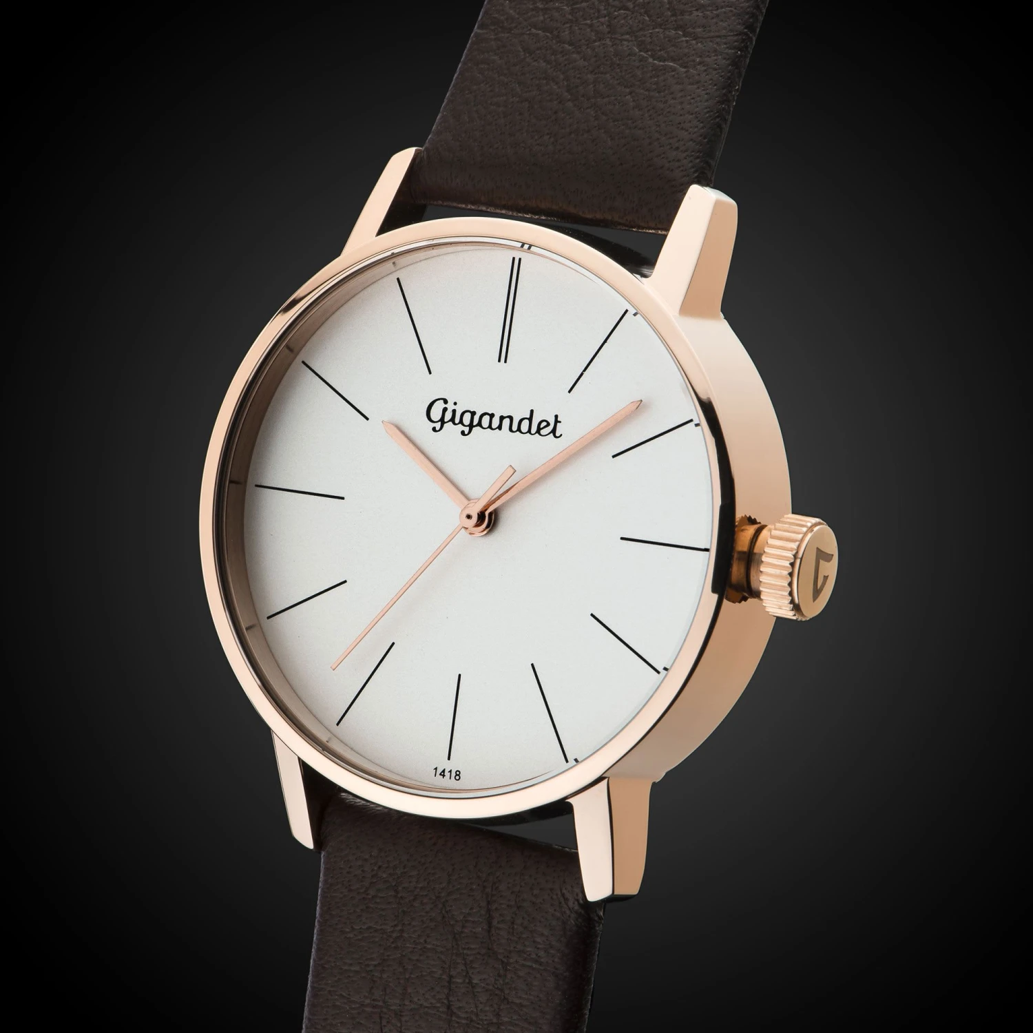 Quarzuhr "MINIMALISM" In Braun/Rosegold/Silber 3 Quarzuhr "MINIMALISM" In Braun/Rosegold/Silber – Bild 3