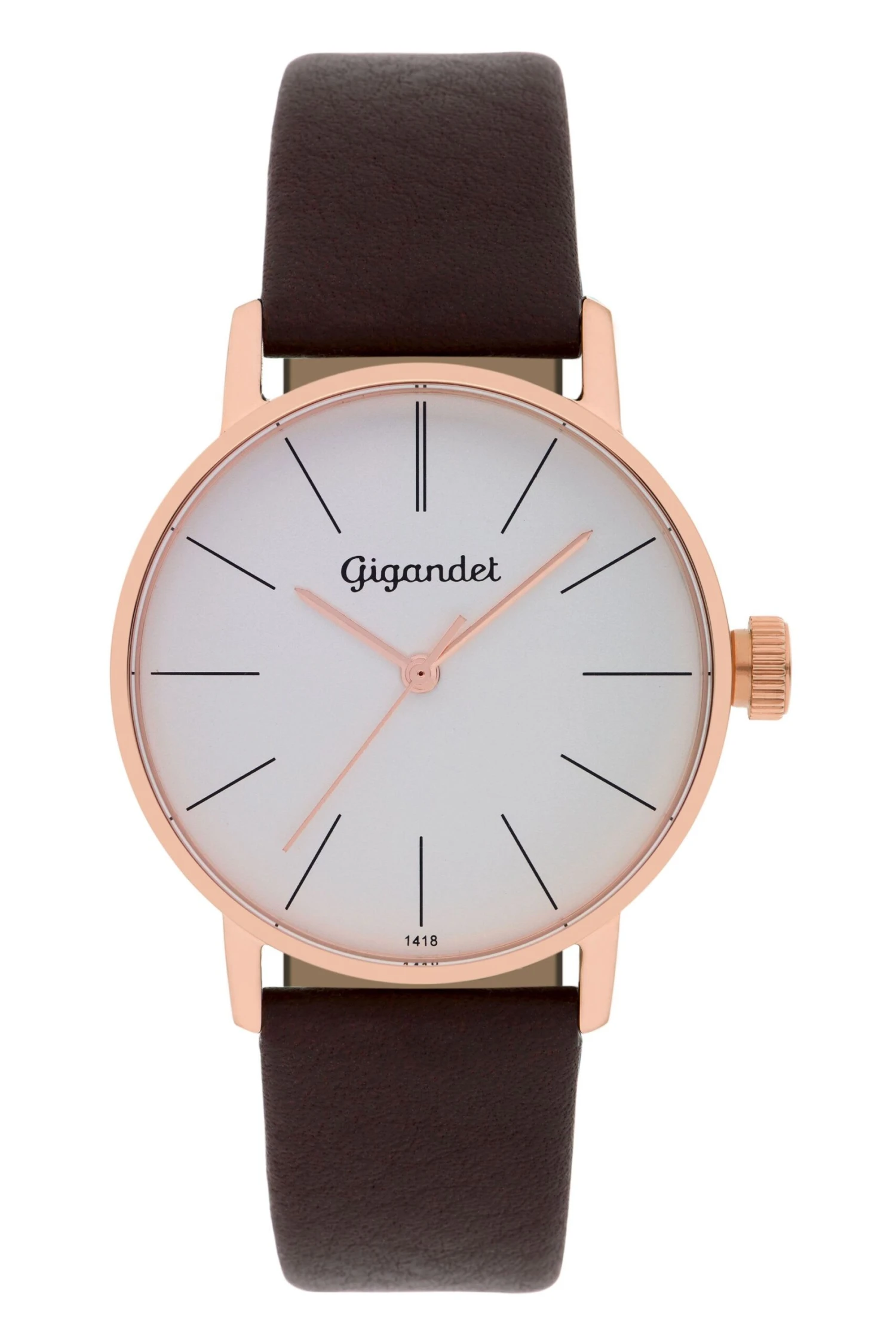 Quarzuhr "MINIMALISM" In Braun/Rosegold/Silber 1 Quarzuhr "MINIMALISM" In Braun/Rosegold/Silber