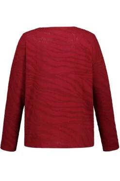 Sweatjacke Netzware Ärmelriegel Rundhalsausschnitt In Braun -Modebe Kleidungs Geschäft gina laura sweatjacke netzware armelriegel rundhalsausschnitt in braun 3