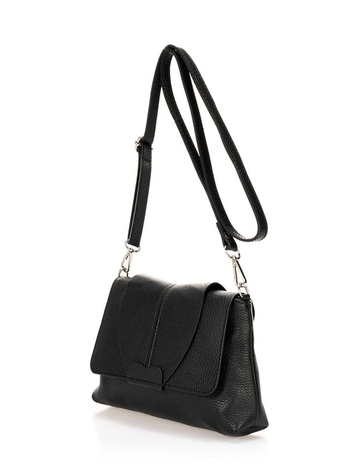 Leder-Umhängetasche In Schwarz - (B)24 X (H)17 X (T)6 Cm 2 Leder-Umhängetasche In Schwarz - (B)24 X (H)17 X (T)6 Cm – Bild 2