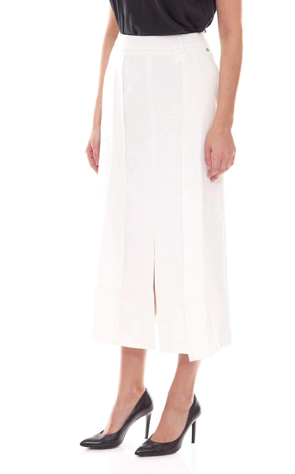 Plissee-Rock In Weiß 2 Plissee-Rock In Weiß – Bild 2