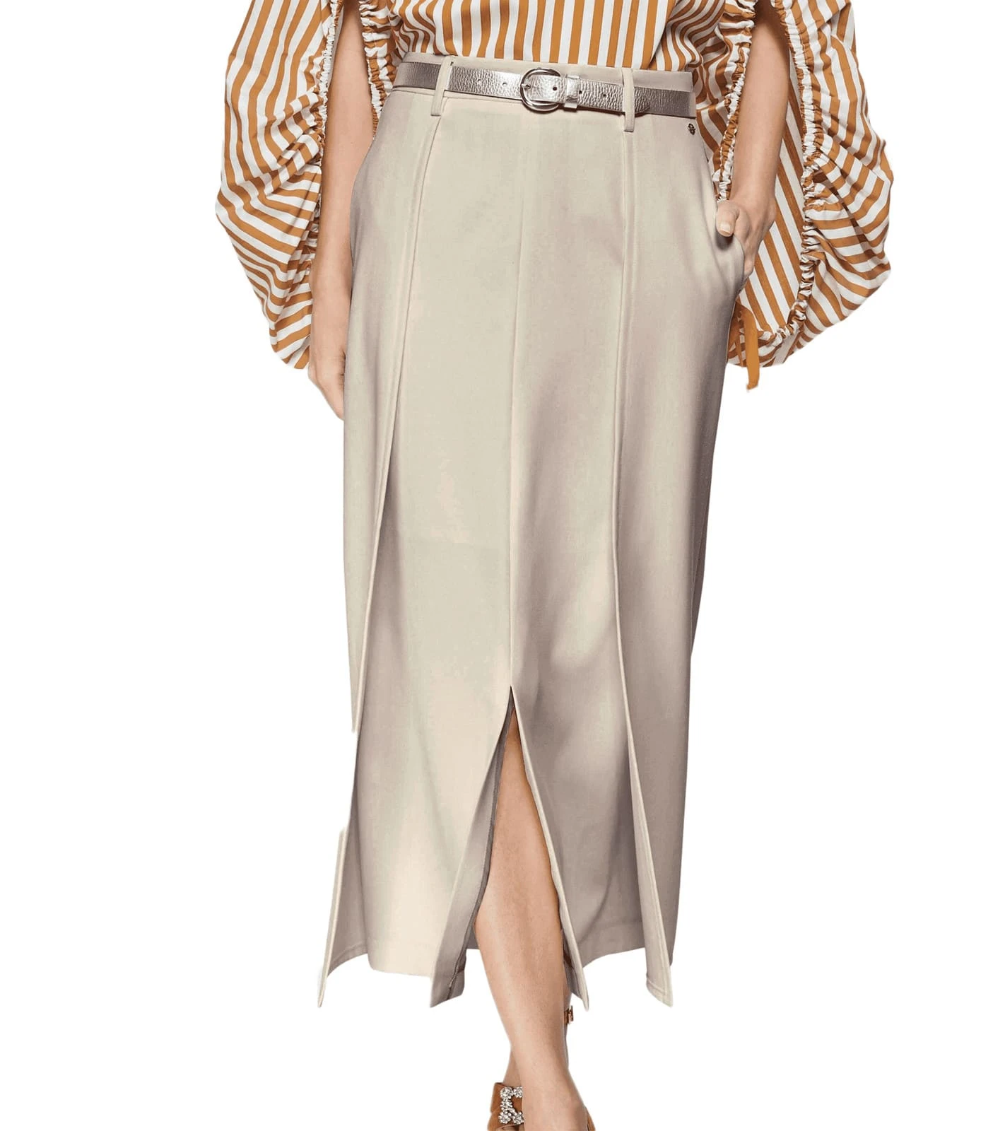 Plissee-Rock In Weiß 9 Plissee-Rock In Weiß – Bild 9