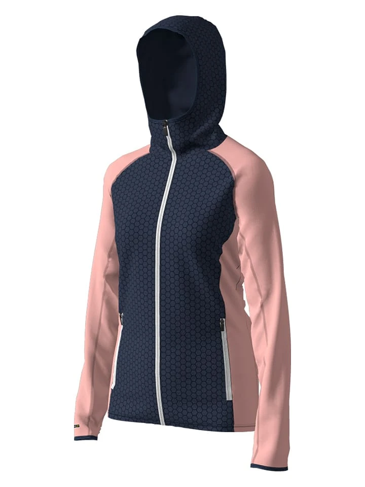 Halti Fleecejacke "Jaava" In Rosa/ Dunkelblau 3 Halti Fleecejacke "Jaava" In Rosa/ Dunkelblau – Bild 3
