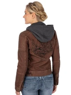 Outdoorjacke HAILEY Cognac -Modebe Kleidungs Geschäft hangowear outdoorjacke hailey cognac 3
