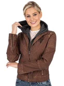 Outdoorjacke HAILEY Cognac -Modebe Kleidungs Geschäft hangowear outdoorjacke hailey cognac 7