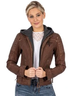 Outdoorjacke HAILEY Cognac -Modebe Kleidungs Geschäft hangowear outdoorjacke hailey cognac 9