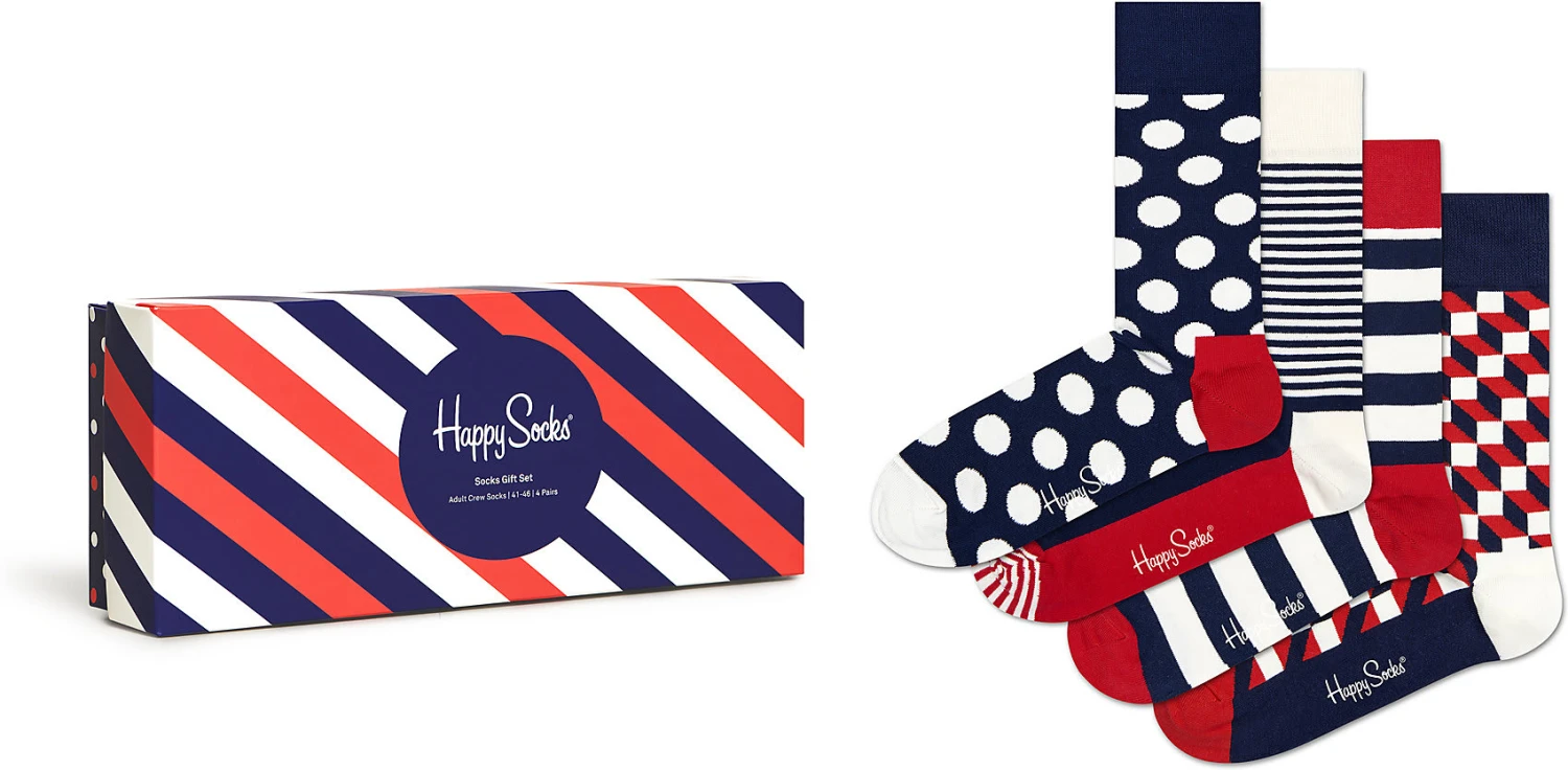 Happy Socks 4er Pack 4-pack Classic Navy Socks Gift Set Socken 1 Happy Socks 4er Pack 4-pack Classic Navy Socks Gift Set Socken