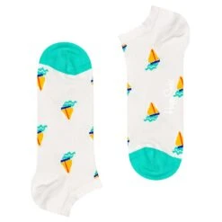 Happy Socks Freizeit Socken Sail Away Low Sock White