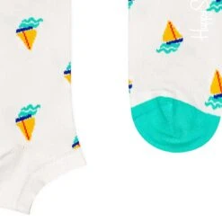 Happy Socks Freizeit Socken Sail Away Low Sock White -Modebe Kleidungs Geschäft happy socks freizeit socken sail away low sock white 3